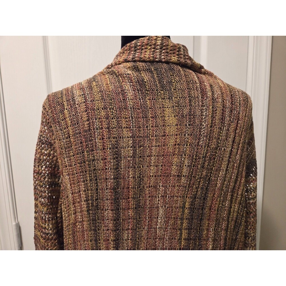 Spicedye Womens Open-Knit V-Neck 1 Button Long Sleeve Cardigan - Size XL - Picture 9 of 14